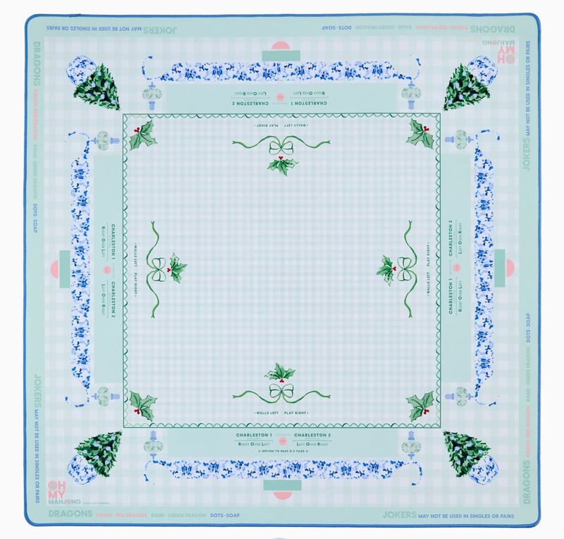 Holly Jolly Mahjong Mat