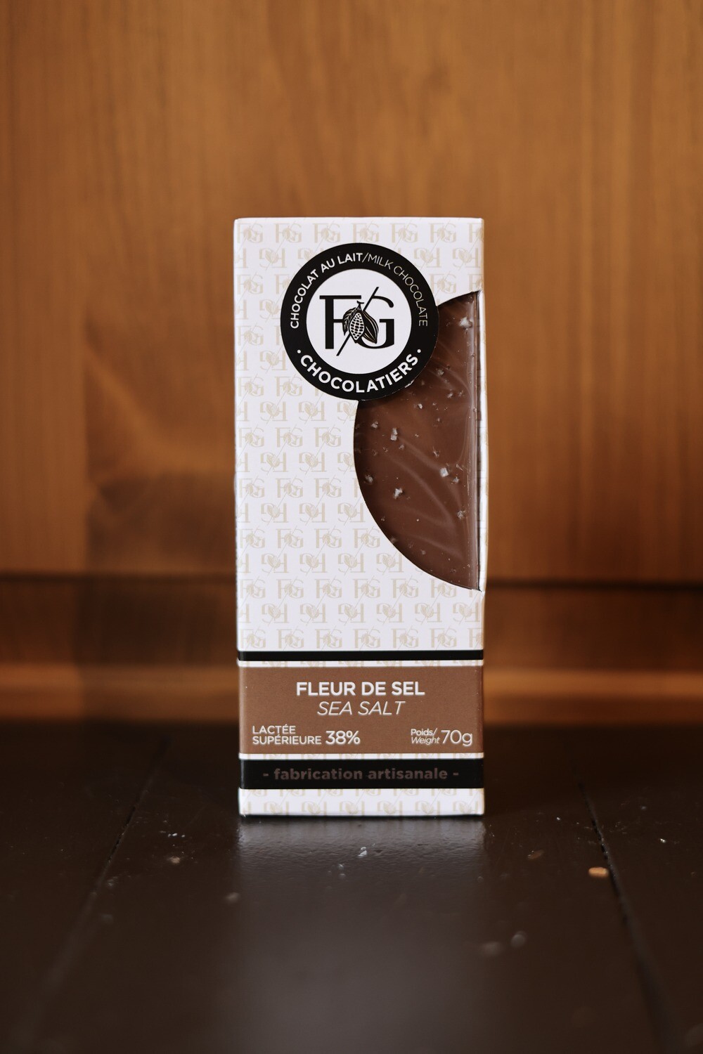 Tablette Fleur de Sel - choc. Lait