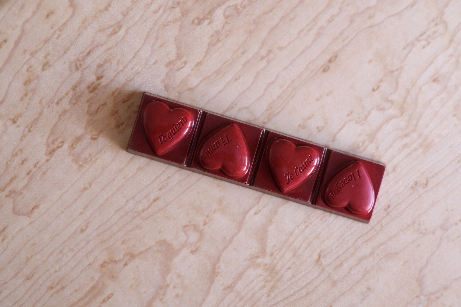 Tablette coeur - praliné