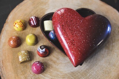Coeur Bonbonnière - 9 choco - Lait
