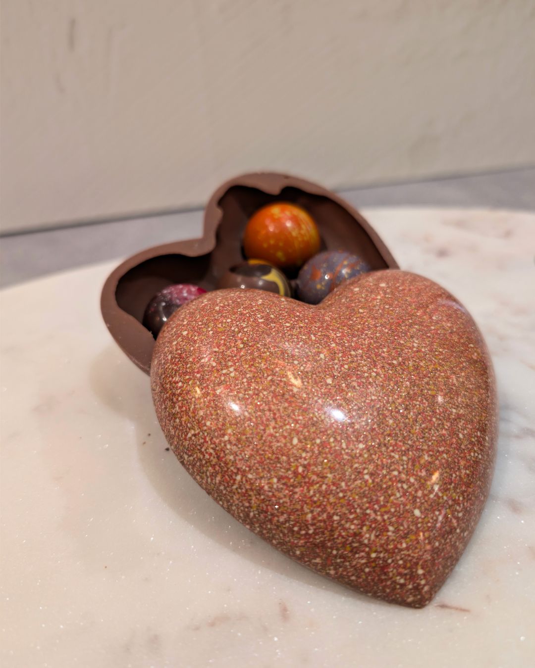 Coeur Bonbonnière - 4 chocos - Lait Coeur Bonbonnière - 4 chocos - Lait