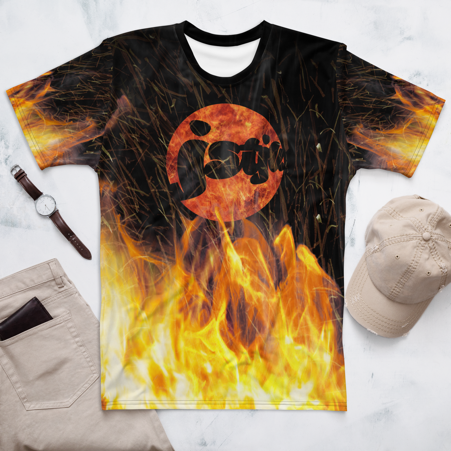 Set Ablaze AOP Men&#39;s t-shirt