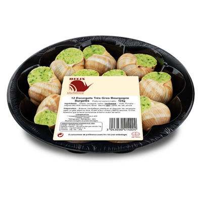 Barq CPET 12 ESCARGOTS de Bourgogne TRES GROS Surgelés 125g