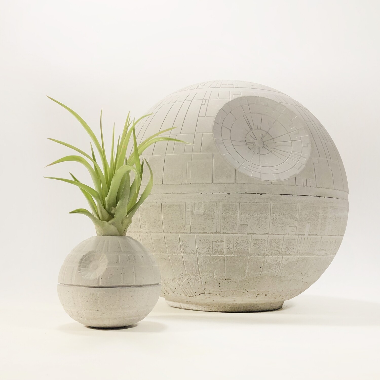 Death Star Morte Nera Star Wars vaso/portapenne in cemento