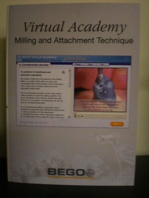 BEGO Virtual Academy Milling and Attachment Techniques DVD &amp; Quiz
