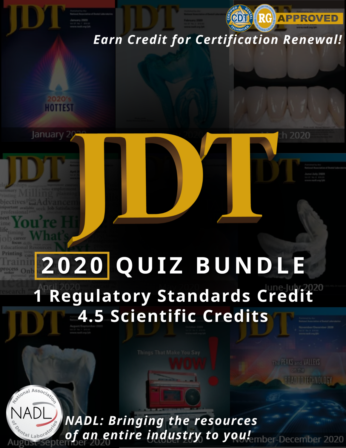 Journal of Dental Technology 2020 Technical Articles and Quizzes