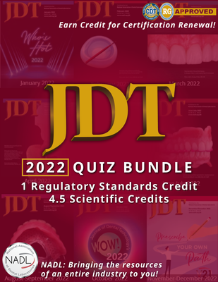 Journal of Dental Technology 2022 Technical Articles and Quizzes
