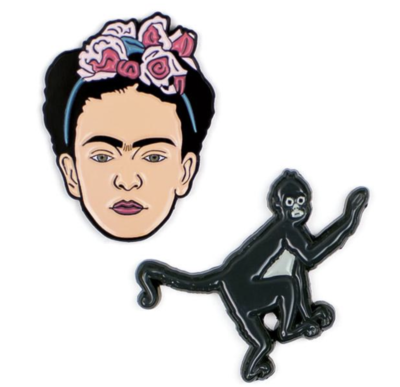 Frida Kahlo Monkey Pin Set