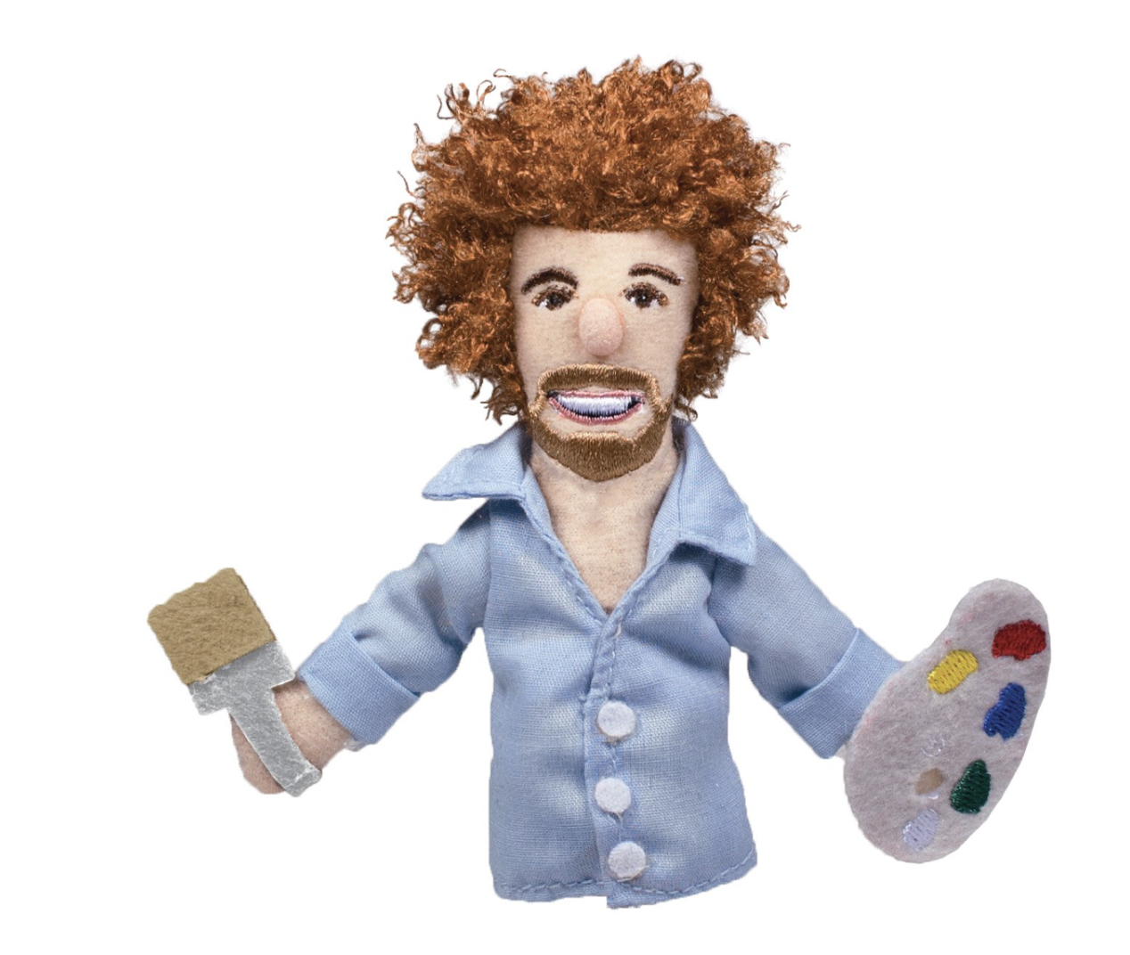 Bob Ross Magnetic Finger Puppet