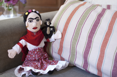 Frida Kahlo Thinker Doll