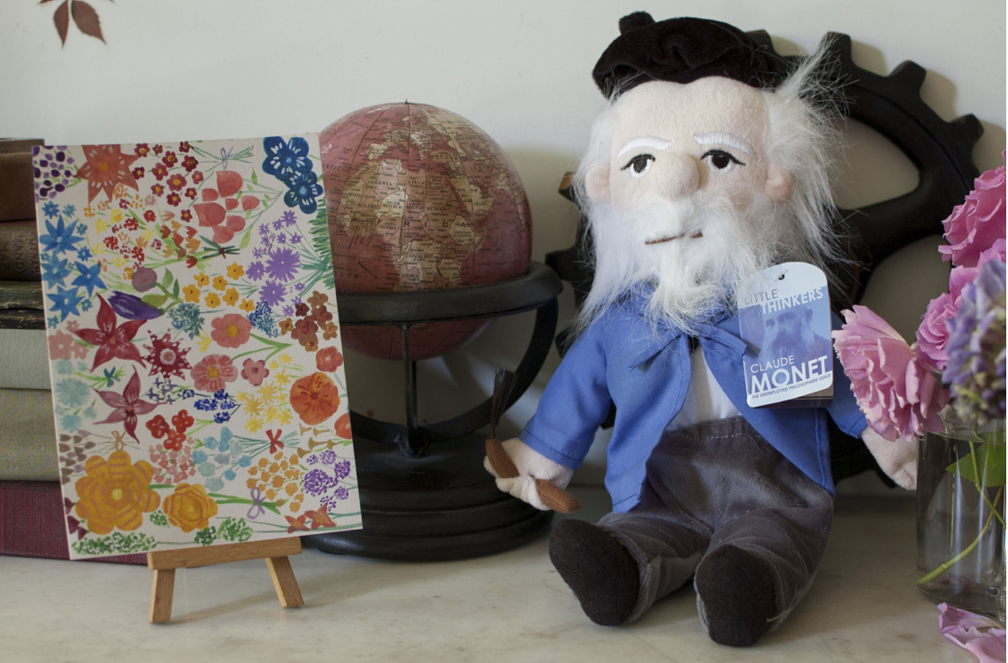 Claude Monet Thinker Doll