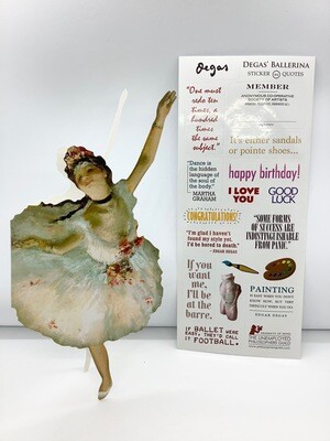 Edgar Degas Ballerina Card
