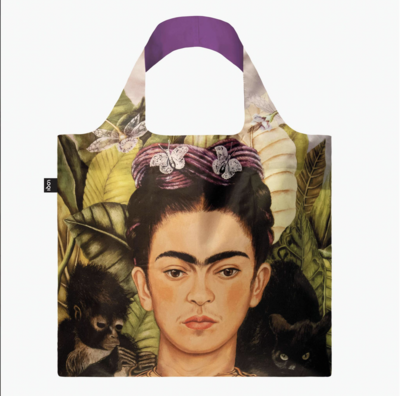 Kahlo, Self Portrait with Hummingbird Bag