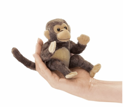 Mini Monkey Folkmanis Finger Puppet