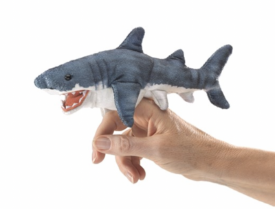 Mini Shark Folkmanis Finger Puppet