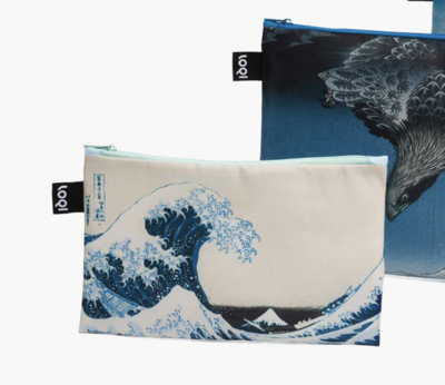 Hokusai, The Great Wave 1831 (Small Zip Pouch)