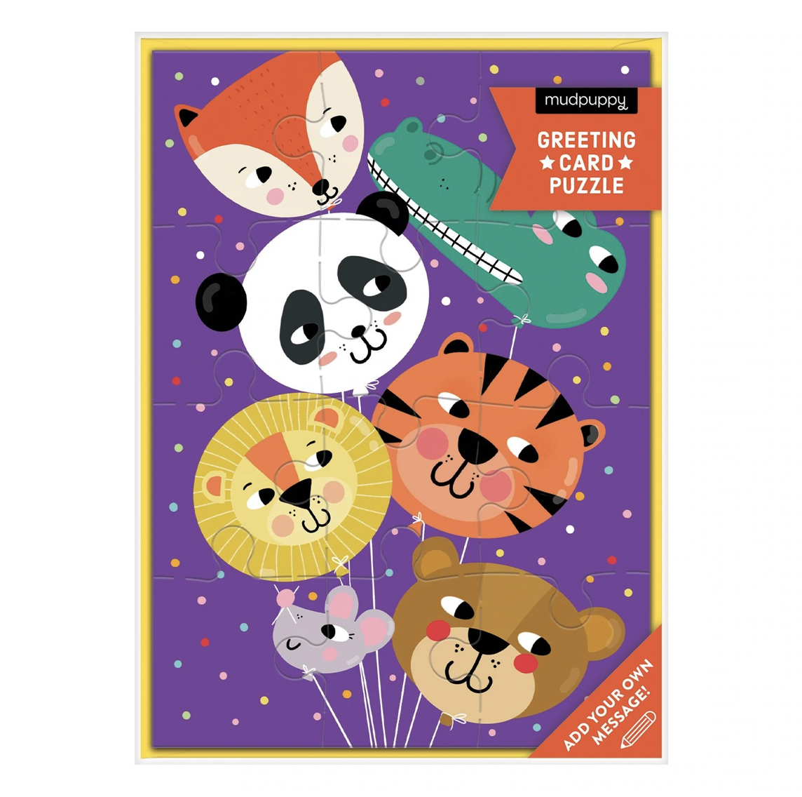 &quot;Animal Balloons&quot; Greeting Card Puzzle