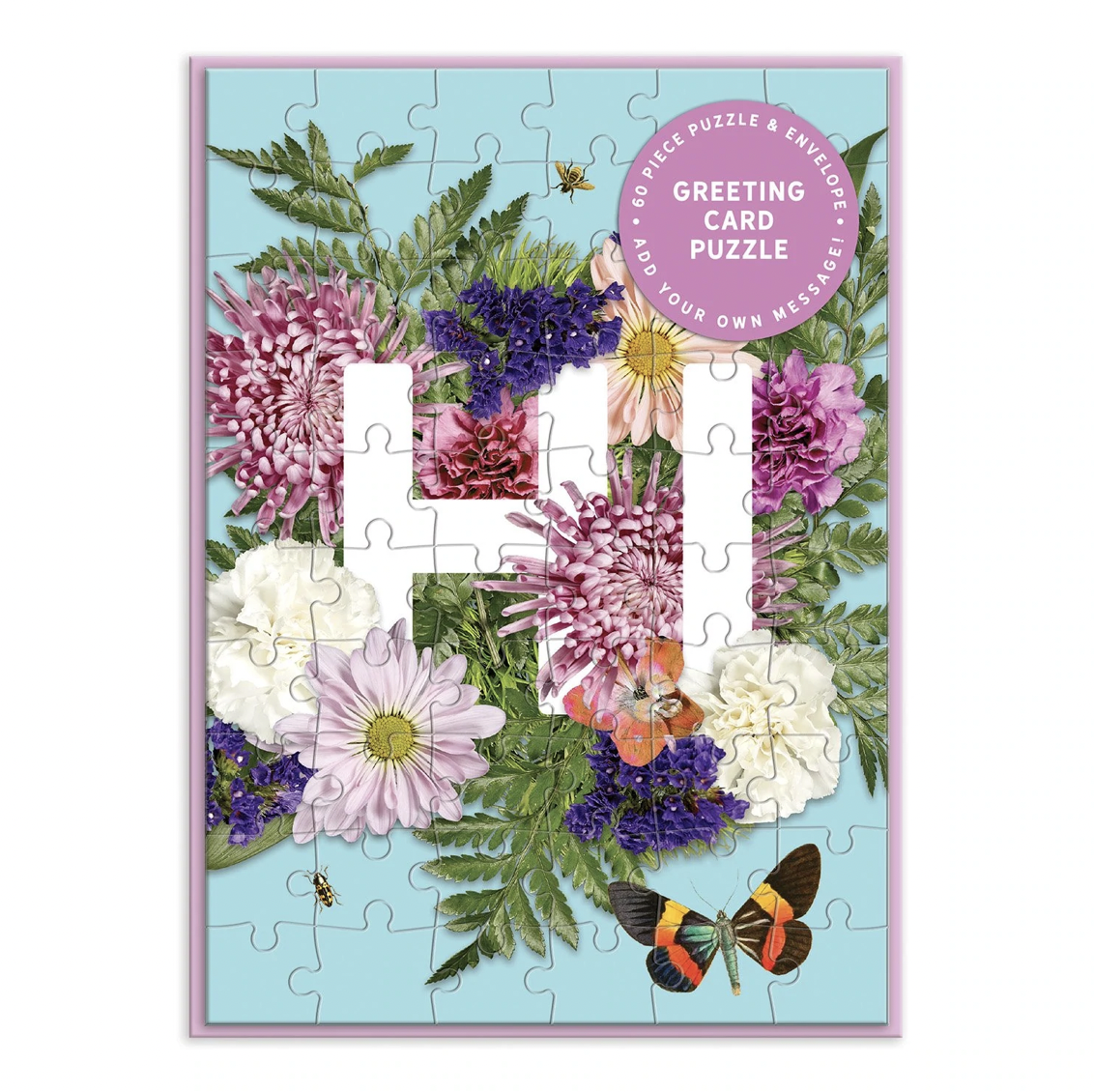 Say it with Flowers &quot;HI&quot; Greeting Card Puzzle