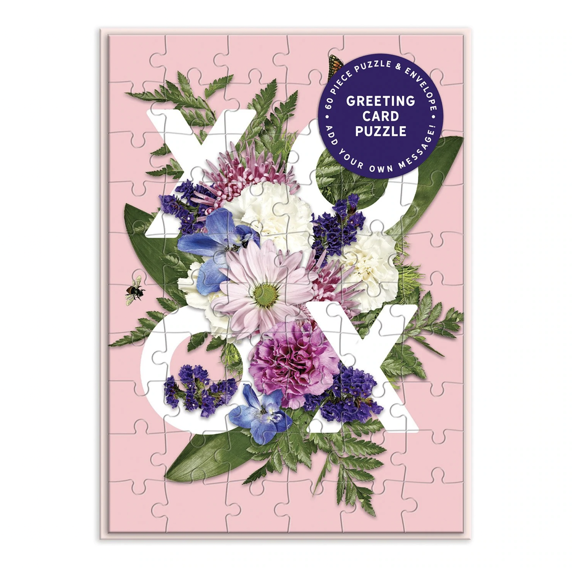 Say it with Flowers &quot;XOXO&quot; Greeting Card Puzzle