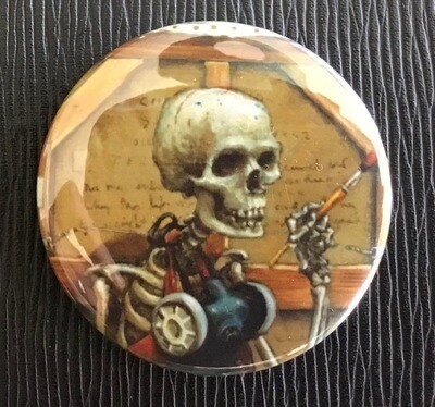 Chester Arnold, "Testament"  Limited Number Signed and Dated  Button 
