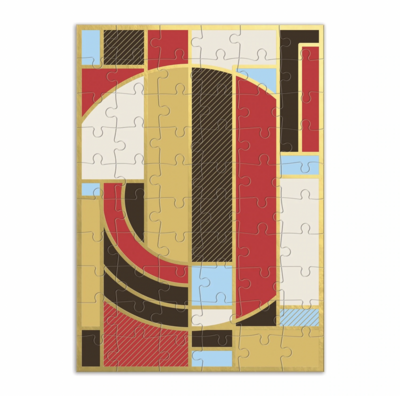 Frank Lloyd Wright, Hoffman Rug Greeting Card Puzzle