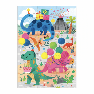 Dino Party Greeting Card Puzzle