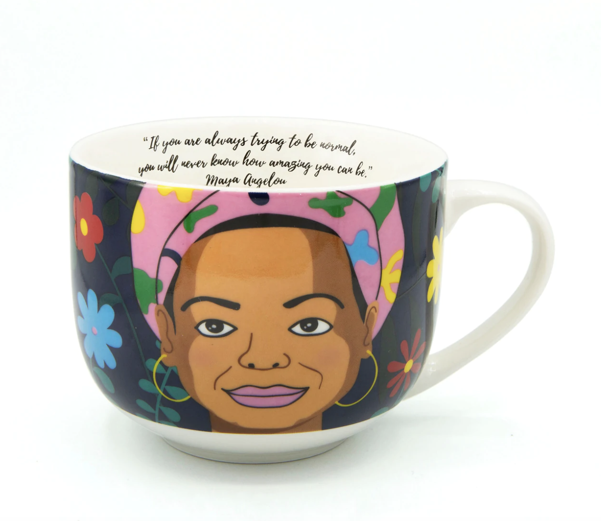Maya Angelou &quot;If You Are Always Trying To Be Normal, You Will Never Know How Amazing You Can Be&quot; Mug 