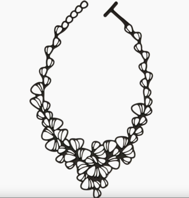 Dahlia Black Necklace