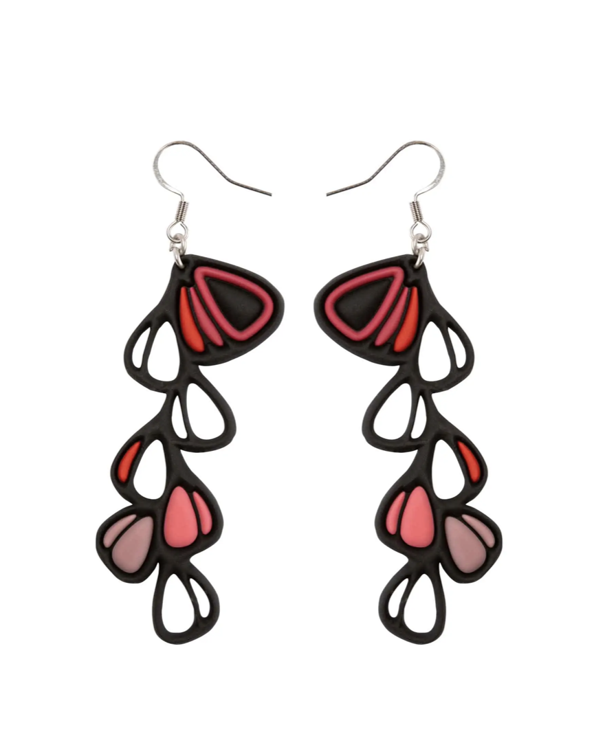 Dhalia Pink-Rose Earrings