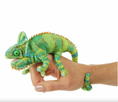 Mini Chameleon Folkmanis Finger Puppet