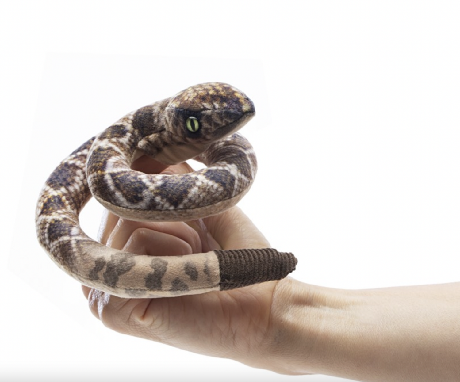 Mini Rattlesnake Folkmanis Finger Puppet
