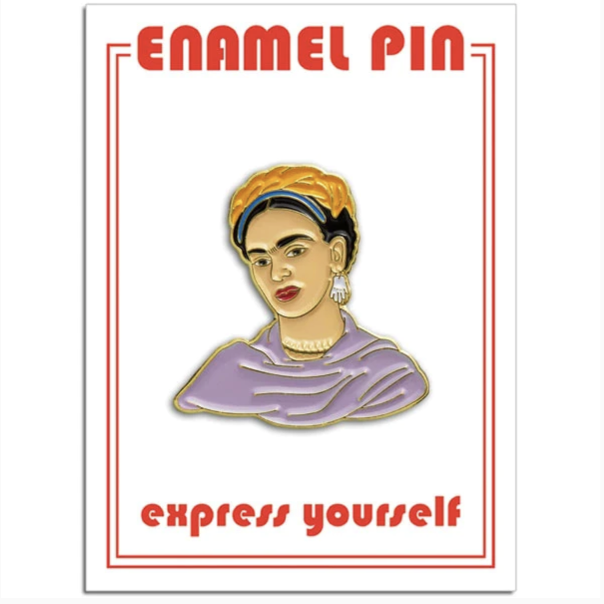 Frida Kahlo with Shawl Pin
