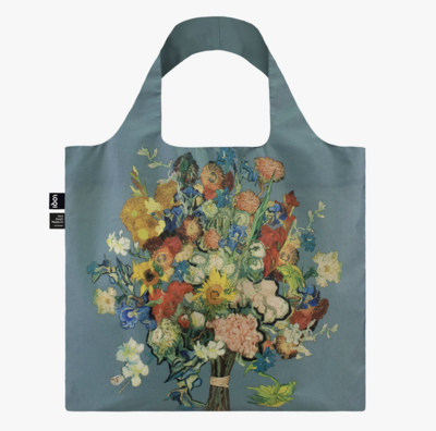 Vincent Van Gogh,  Blue Bouquet/Flower Pattern Bag