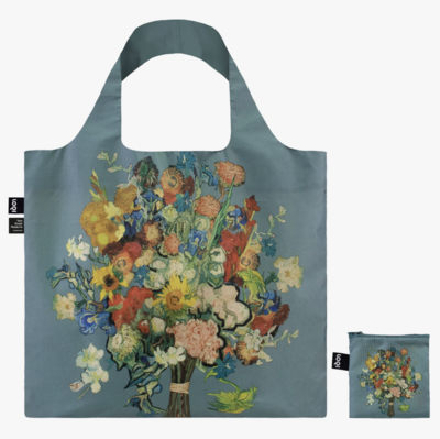 Vincent Van Gogh,  Blue Bouquet/Flower Pattern Bag