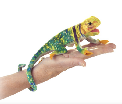 Mini Collared Lizard Folkmanis Puppet