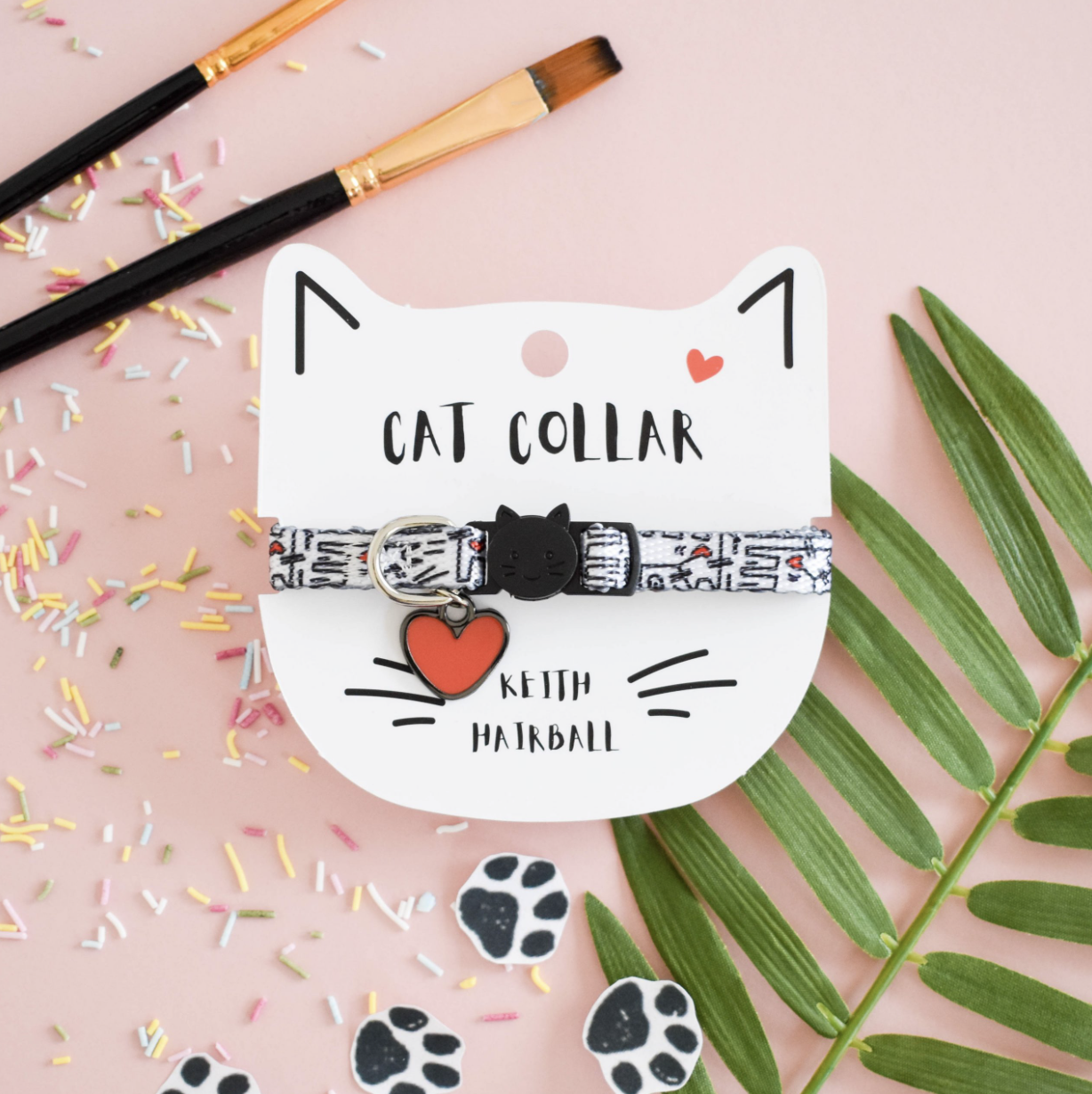 Keith Hairball Artist Cat Collar