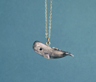Porcelain Whale Necklace