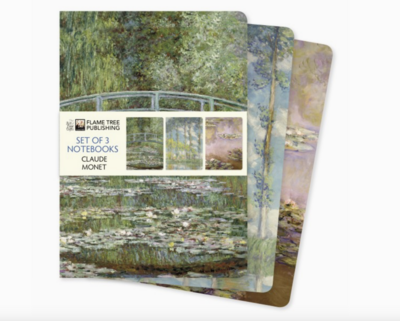 Claude Monet Set of 3 Notebooks