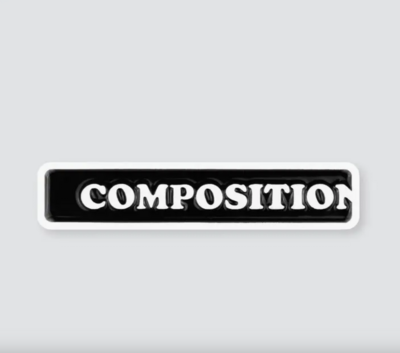 Composition Enamel Pin