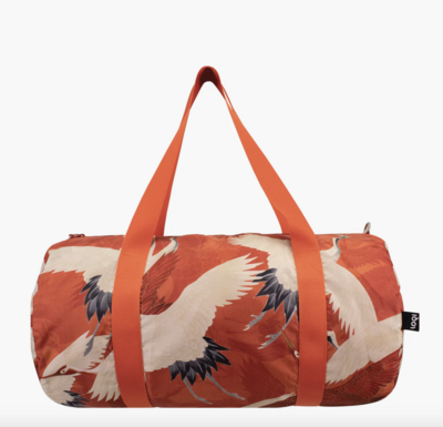 Haori with White and Red Cranes Weekender Bag