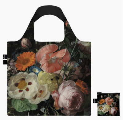 Rachel Ruysch, Still Life with Flowers on a Marble Tabletop, 1716 Bag