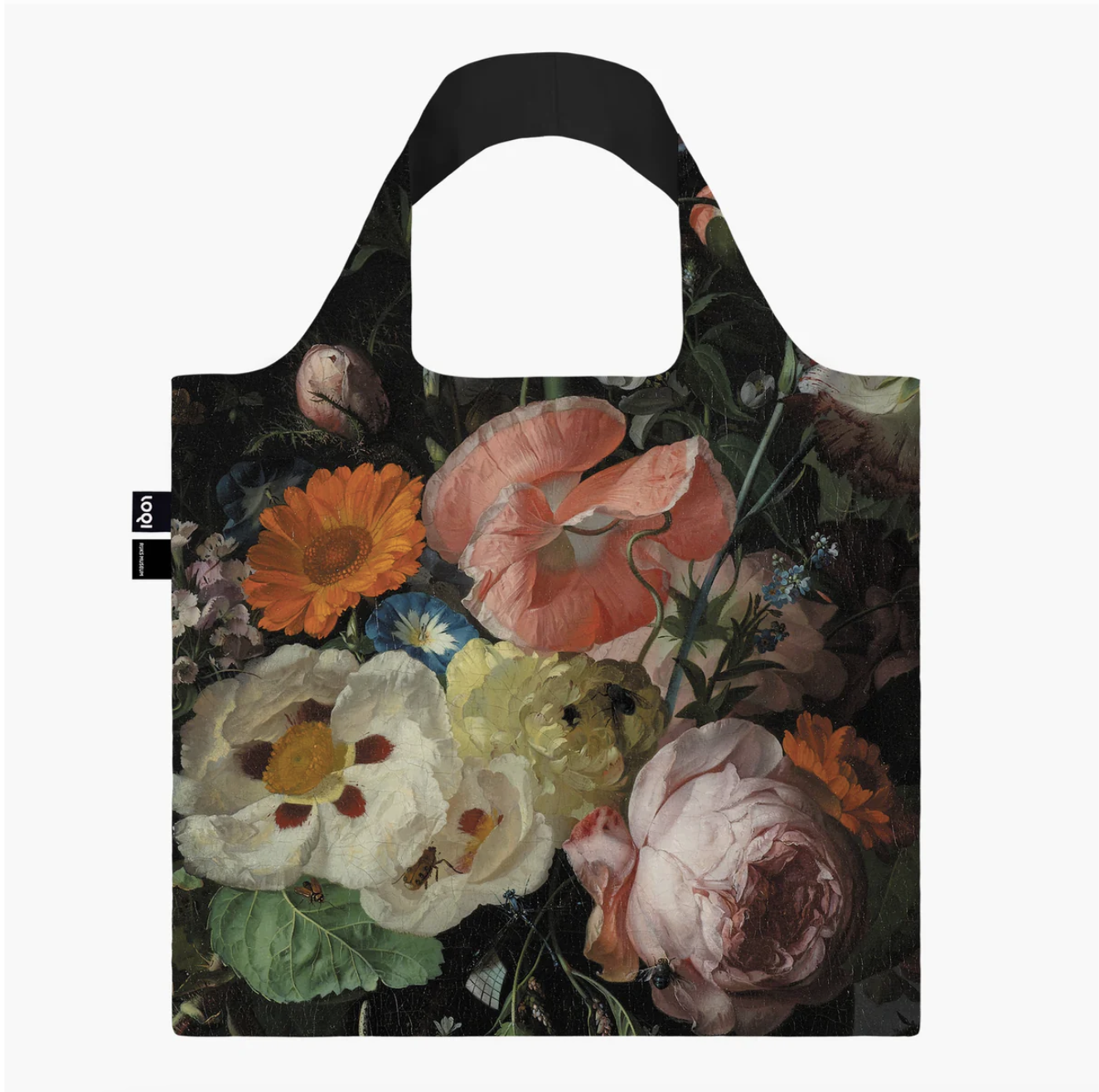 Rachel Ruysch, Still Life with Flowers on a Marble Tabletop, 1716 Bag