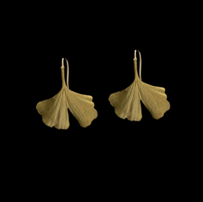 Ginkgo Bronze Earrings