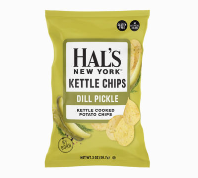 Hal's New York Dill Pickle Kettle Chips 2oz