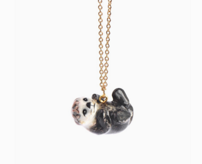 Porcelain Baby Spring Otter Necklace