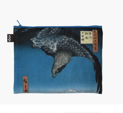 Hiroshige, Eagle Over Susaki, Fukagawa (Medium Zip Pouch)