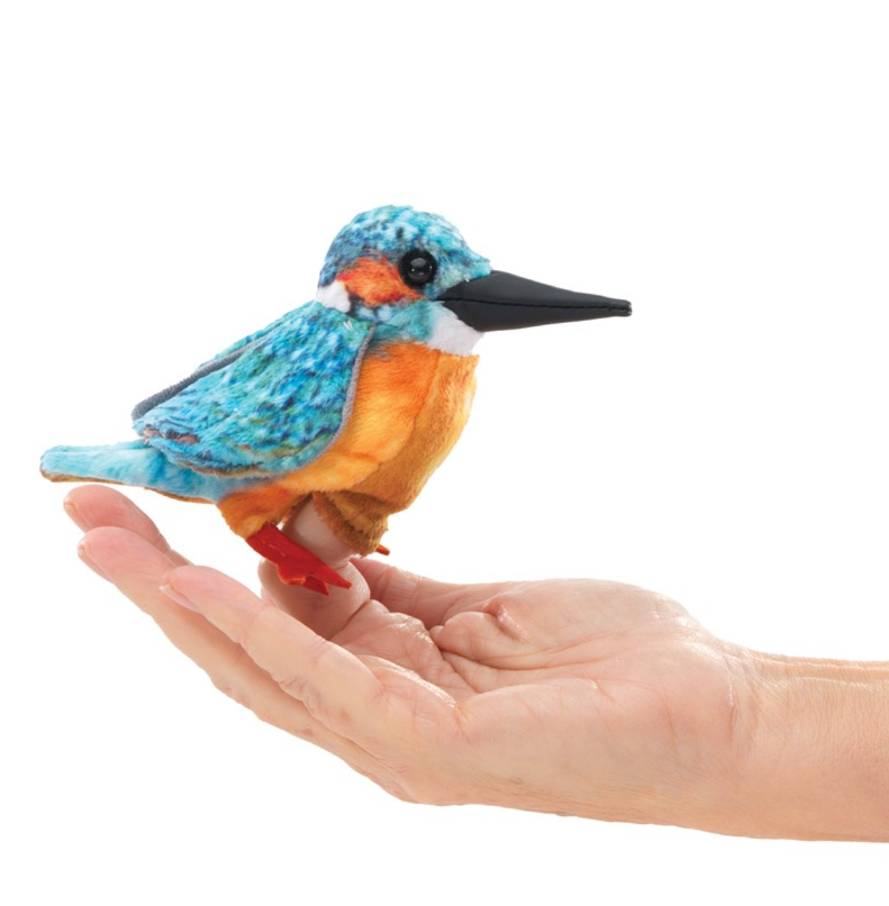 Mini Common Kingfisher Folkmanis Finger Puppet