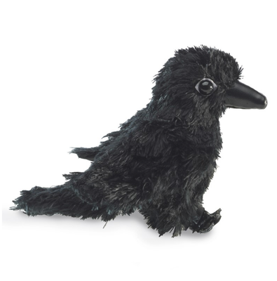 Mini Raven Folkmanis Finger Puppet