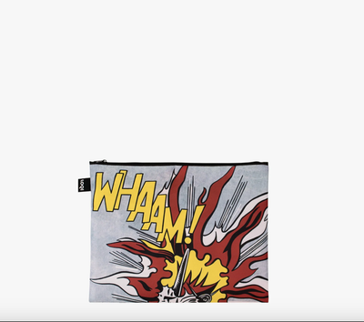 Roy Lichtenstein, Whaam! (Large Zip Pouch)