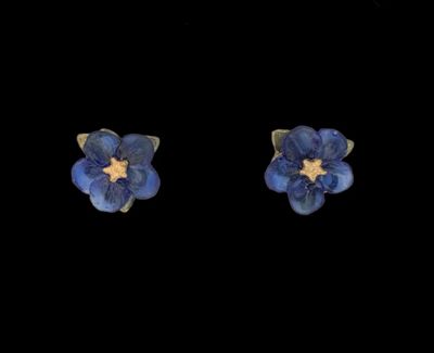 Blue Violet Post Earrings